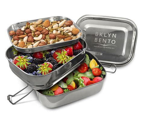 bklyn bento steel bento box lunch box set|stainless steel bento box.